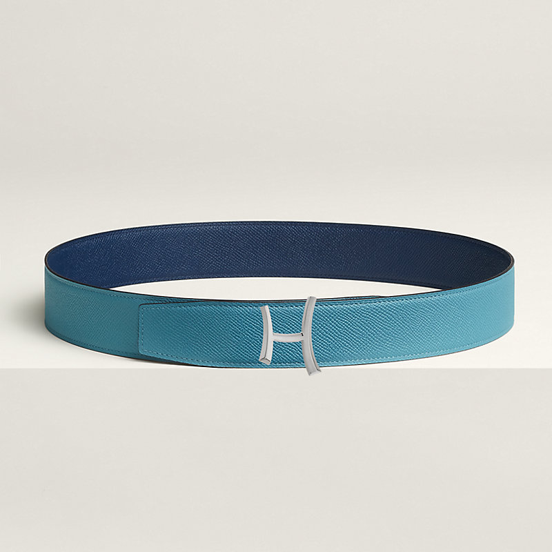Script belt buckle & Reversible leather strap 38 mm