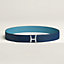 View: , Script belt buckle & Reversible leather strap 38 mm