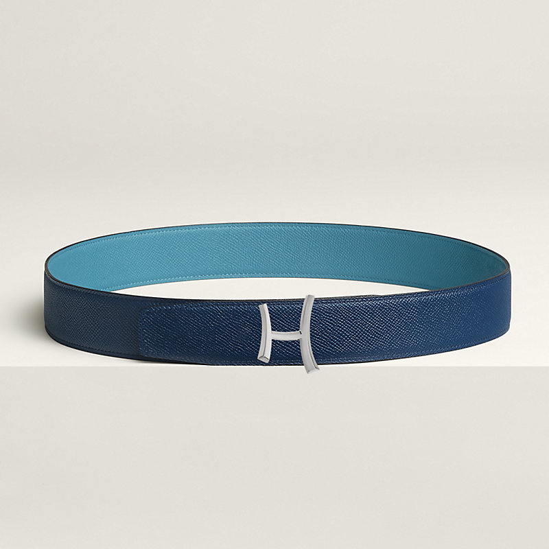 Script belt buckle & Reversible leather strap 38 mm