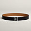 View: , Script belt buckle & Reversible leather strap 38 mm