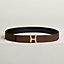 View: , Script belt buckle & Reversible leather strap 38 mm
