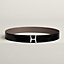 View: , Script belt buckle & Reversible leather strap 38 mm