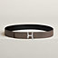 View: , Script belt buckle & Reversible leather strap 38 mm