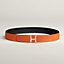 View: , Script belt buckle & Reversible leather strap 38 mm