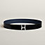 View: , Script belt buckle & Reversible leather strap 38 mm