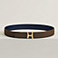 View: , Script belt buckle & Reversible leather strap 38 mm