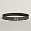 View: , Script belt buckle & Reversible leather strap 38 mm