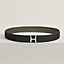 View: , Script belt buckle & Reversible leather strap 38 mm