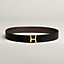 View: , Script belt buckle & Reversible leather strap 38 mm