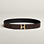 View: , Script belt buckle & Reversible leather strap 38 mm