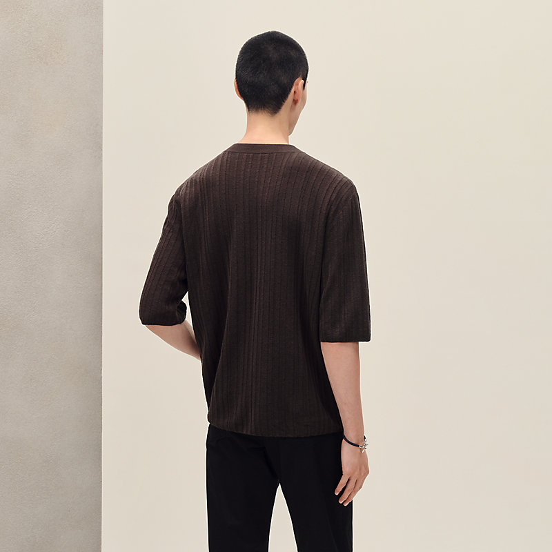 "Seersucker pique" t-shirt