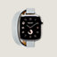 View: front, Series 10 case & Band Apple Watch Hermès Double Tour 42 mm Attelage