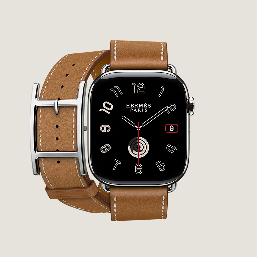 Series 10 case & Band Apple Watch Hermès Double Tour 46 mm Hapi