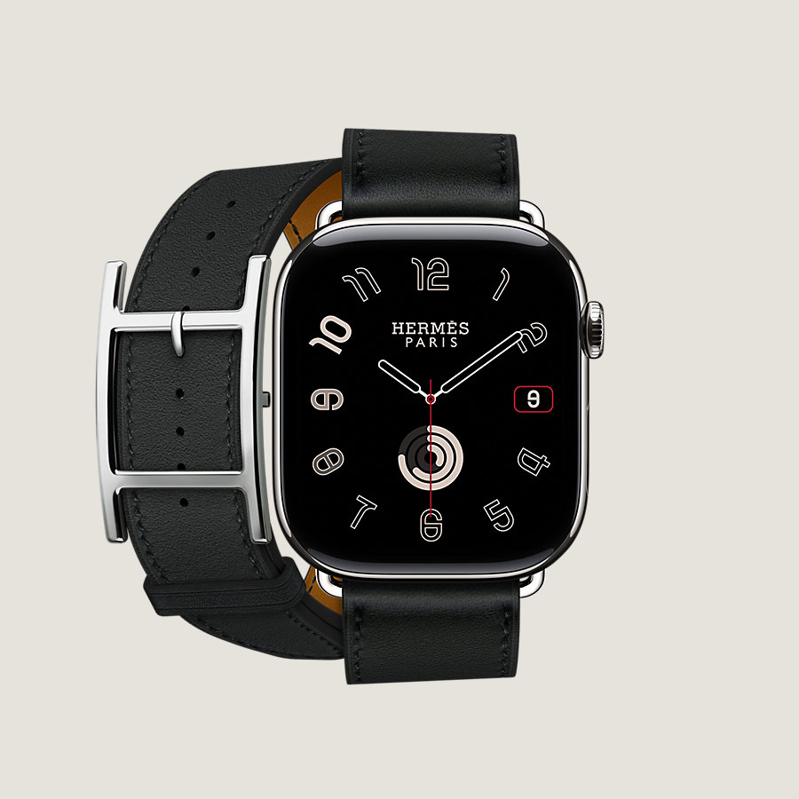 Series 10 case & Band Apple Watch Hermès Double Tour 46 mm Hapi