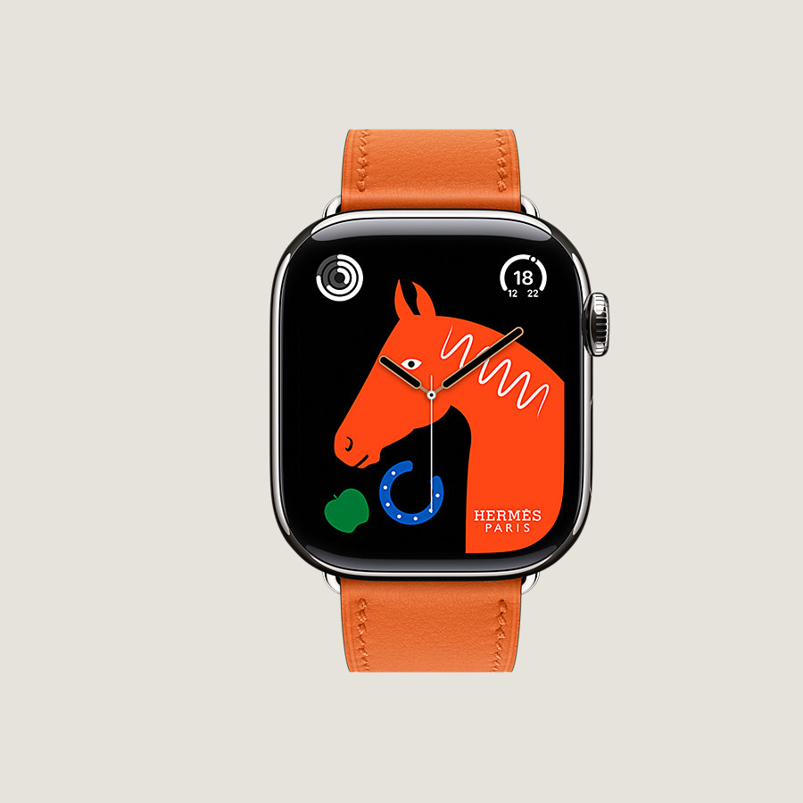 Series 10 case & Band Apple Watch Hermès Single Tour 42 mm