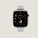 View: front, Series 10 case & Band Apple Watch Hermès Single Tour 42 mm Attelage