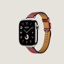 View: side, Series 10 case & Band Apple Watch Hermès Single Tour 42 mm Attelage