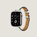 View: side, Series 10 case & Band Apple Watch Hermès Single Tour 42 mm Attelage
