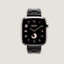 View: front, Series 10 case & Band Apple Watch Hermès Single Tour 42 mm Deployment Buckle Kilim