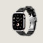 View: side, Series 10 case & Band Apple Watch Hermès Single Tour 42 mm Deployment Buckle Kilim