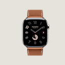 View: front, Series 10 case & Band Apple Watch Hermès Single Tour 46 mm