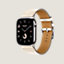 View: side, Series 10 case & Band Apple Watch Hermès Single Tour 46 mm