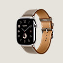 View: side, Series 10 case & Band Apple Watch Hermès Single Tour 46 mm