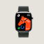 View: front, Series 10 case & Band Apple Watch Hermès Single Tour 46 mm