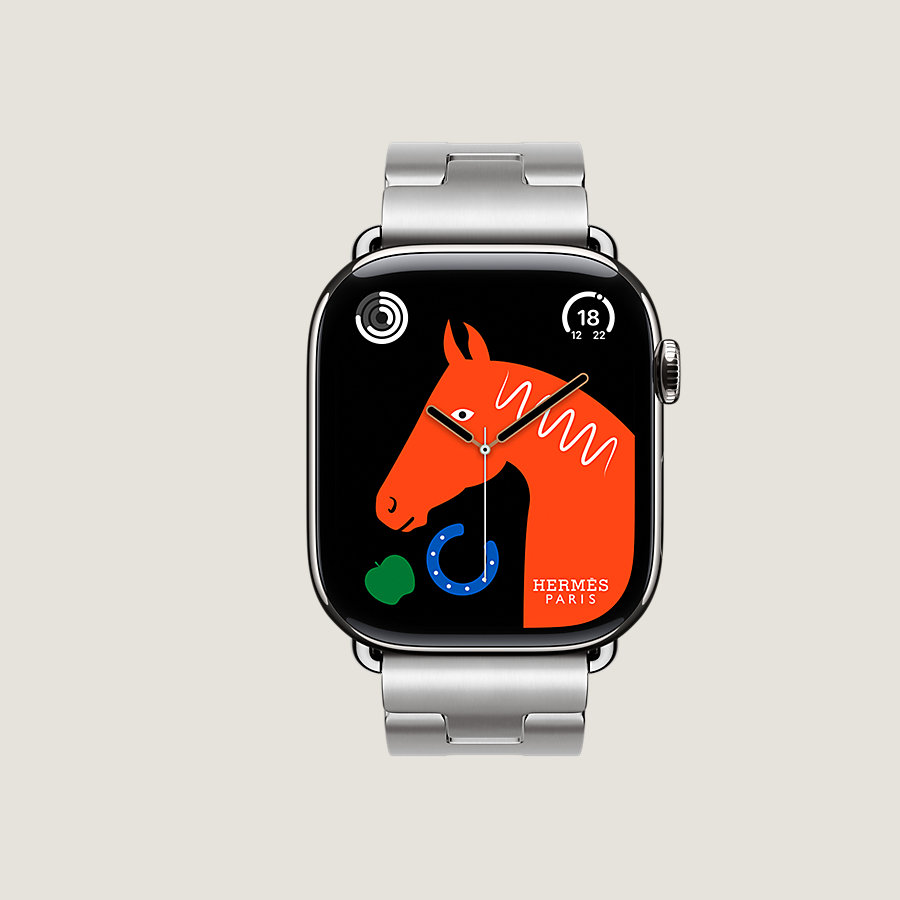 Series 10 case & Band Apple Watch Hermès Single Tour 46 mm Grand H