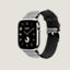 View: side, Series 10 case & Band Apple Watch Hermès Single Tour 46 mm Toile H