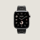 视图: 正面图, Series 10表盘 & Apple Watch Hermès 42毫米单圈Kilim折叠扣表带