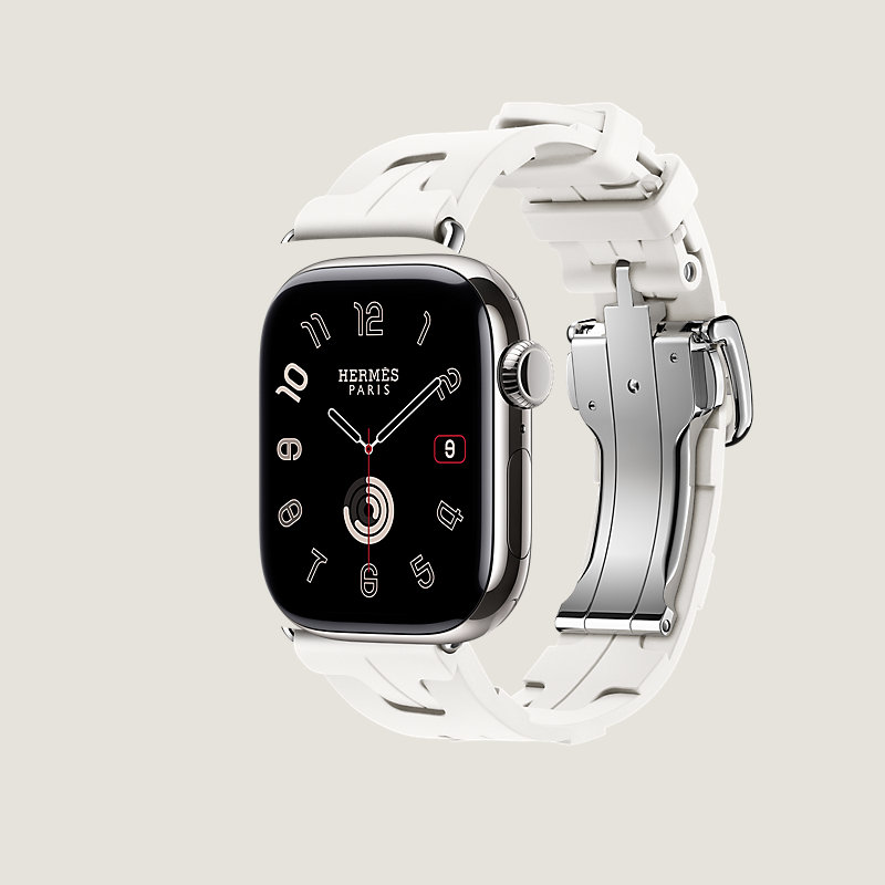 Series 10表盘 & Apple Watch Hermès 42毫米单圈Kilim折叠扣表带