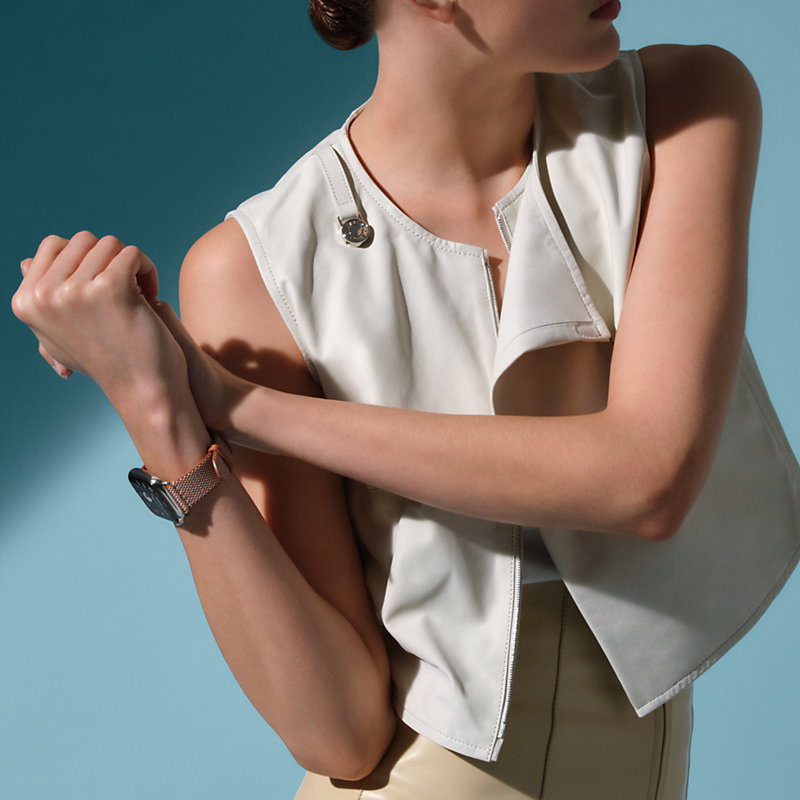 Series 10表盘 & Apple Watch Hermès 42毫米单圈Toile H表带