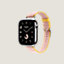 视图: 侧面图, Series 10表盘 & Apple Watch Hermès 42毫米单圈Twill Jump Attelage表带