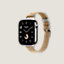 视图: 侧面图, Series 10表盘 & Apple Watch Hermès 42毫米单圈Twill Jump Attelage表带