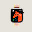 视图: 正面图, Series 10表盘 & Apple Watch Hermès 42毫米单圈Twill Jump Attelage表带