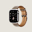 视图: 侧面图, Series 10表盘 & Apple Watch Hermès 42毫米单圈表带