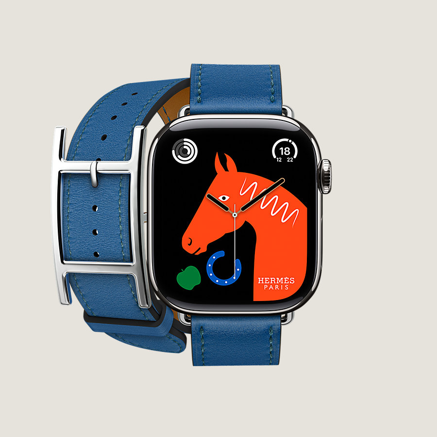 Series 10表盘 & Apple Watch Hermès 42毫米双圈Hapi表带