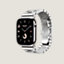 视图: 侧面图, Series 10表盘 & Apple Watch Hermès 46毫米单圈Grand H表带