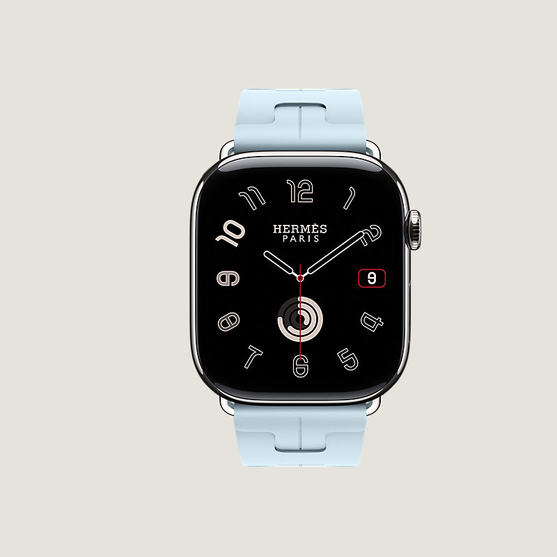 Series 10表盘 & Apple Watch Hermès 46毫米单圈Kilim折叠扣表带