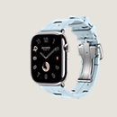 视图: 侧面图, Series 10表盘 & Apple Watch Hermès 46毫米单圈Kilim折叠扣表带