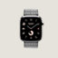 视图: 正面图, Series 10表盘 & Apple Watch Hermès 46毫米单圈Toile H表带