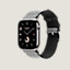 视图: 侧面图, Series 10表盘 & Apple Watch Hermès 46毫米单圈Toile H表带
