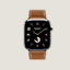 视图: 正面图, Series 10表盘 & Apple Watch Hermès 46毫米单圈折叠扣表带