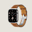 视图: 侧面图, Series 10表盘 & Apple Watch Hermès 46毫米单圈折叠扣表带