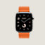 视图: 正面图, Series 10表盘 & Apple Watch Hermès 46毫米单圈表带
