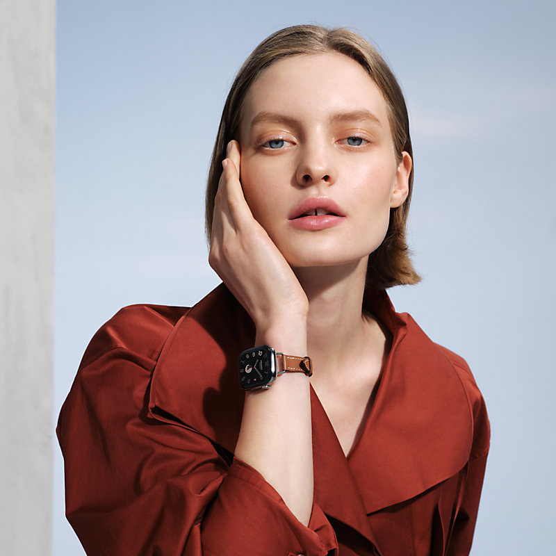 Series 11表盘 & Apple Watch Hermès 42毫米单圈Attelage表带