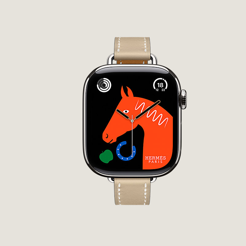 Series 11表盘 & Apple Watch Hermès 42毫米单圈Attelage表带