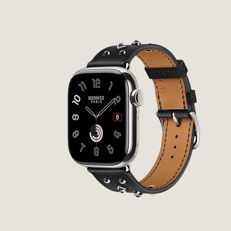 Series 11表盘 & Apple Watch Hermès 42毫米单圈Clou Medor Rock表带