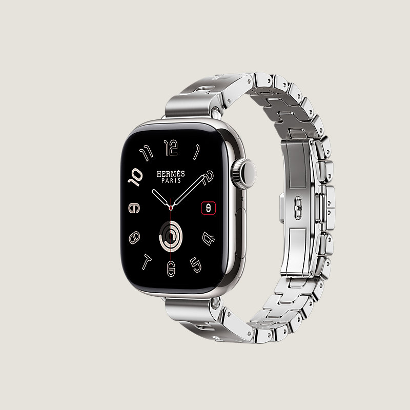 Series 11表盘 & Apple Watch Hermès 42毫米单圈Grand H Fin表带